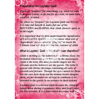 Preparation of Laylatul Qadr