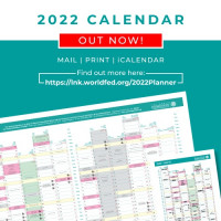 Year 2022 WF Planner A2 Size - (Free postage Worldwide)